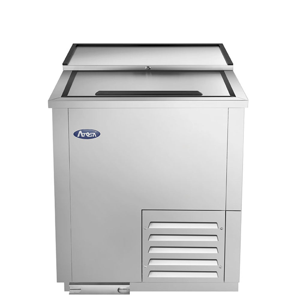 Atosa MBGF24GR 5 Cu.Ft. Stainless Steel Commercial Glass & Plate Chiller/Froster - Perfect for Bars, Restaurants & Catering Events