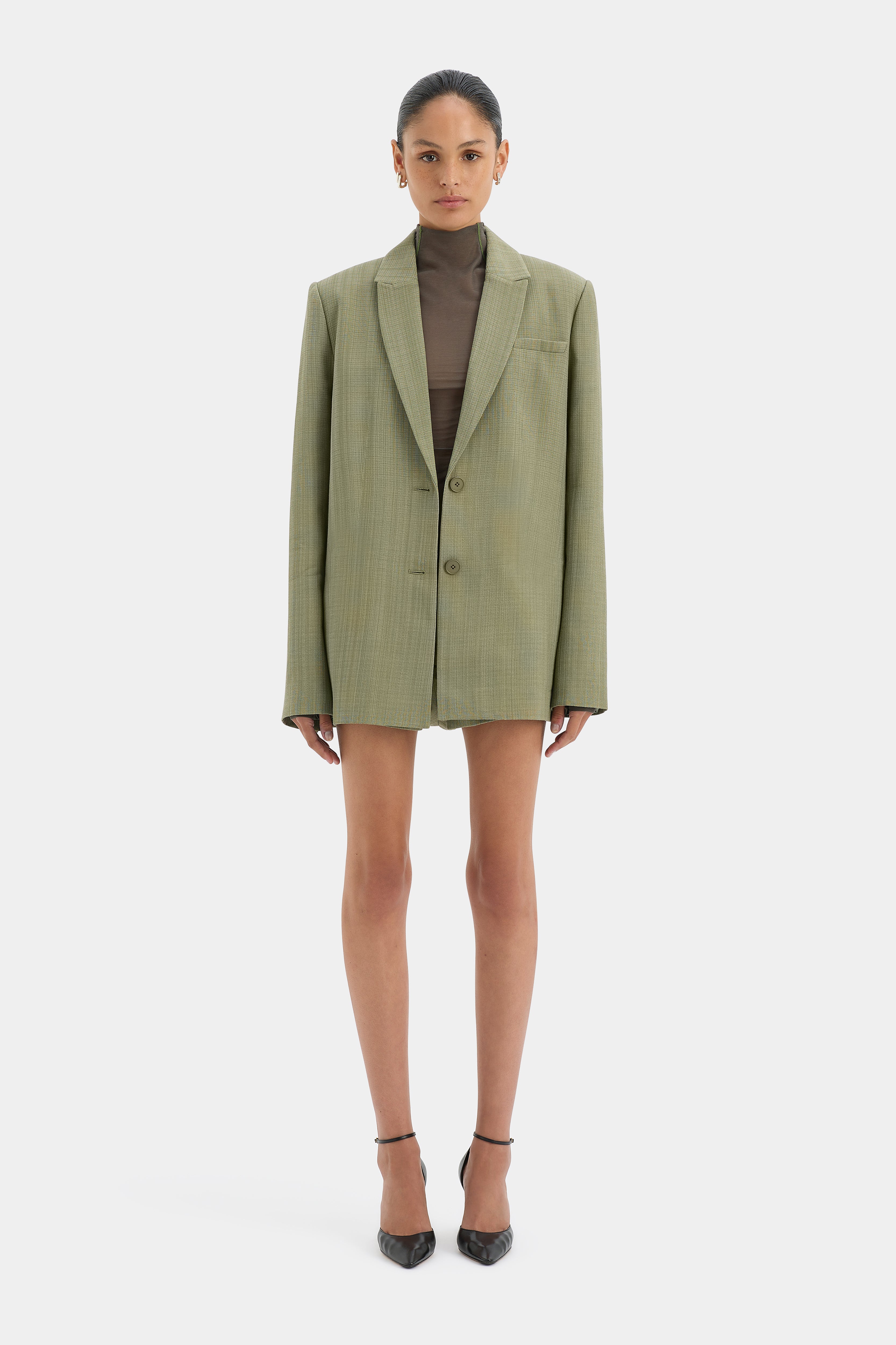 Evanthe Blazer Olive - Stylish Women's Casual Jacket for Work & Outfits | Perfect for Office, Travel & Everyday Wear