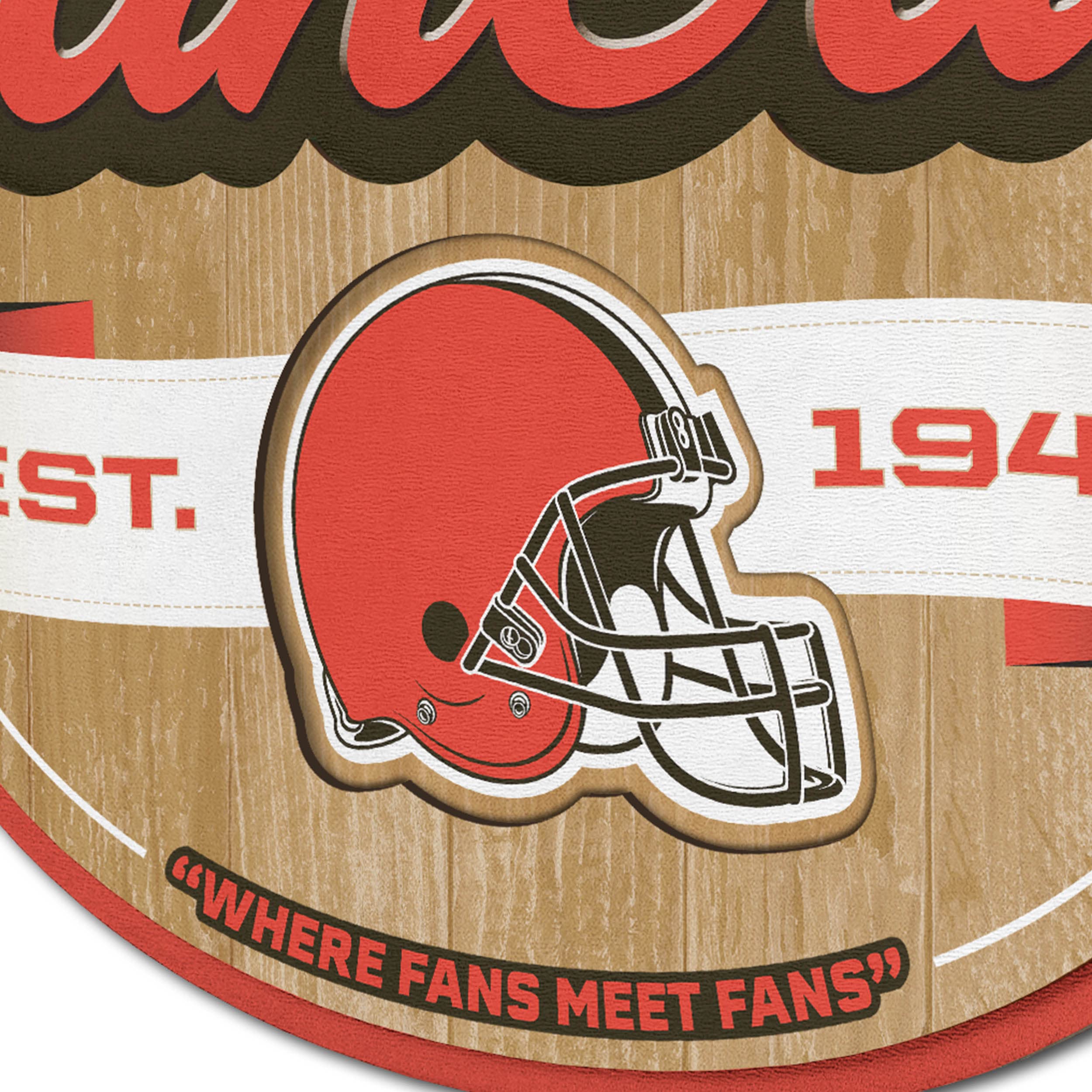 YouTheFan NFL Fan Cave Sign - Premium Team Logo Wall Decor for Football Fans - Perfect for Game Room, Man Cave, Sports Bar & Home Decor