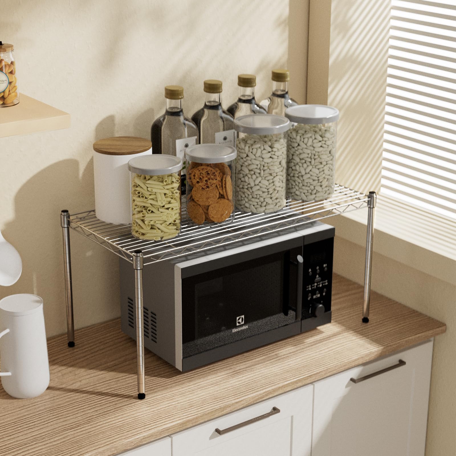 Simple Deluxe Heavy Duty 1-Shelf Adjustable Steel Wire Rack - 29.92