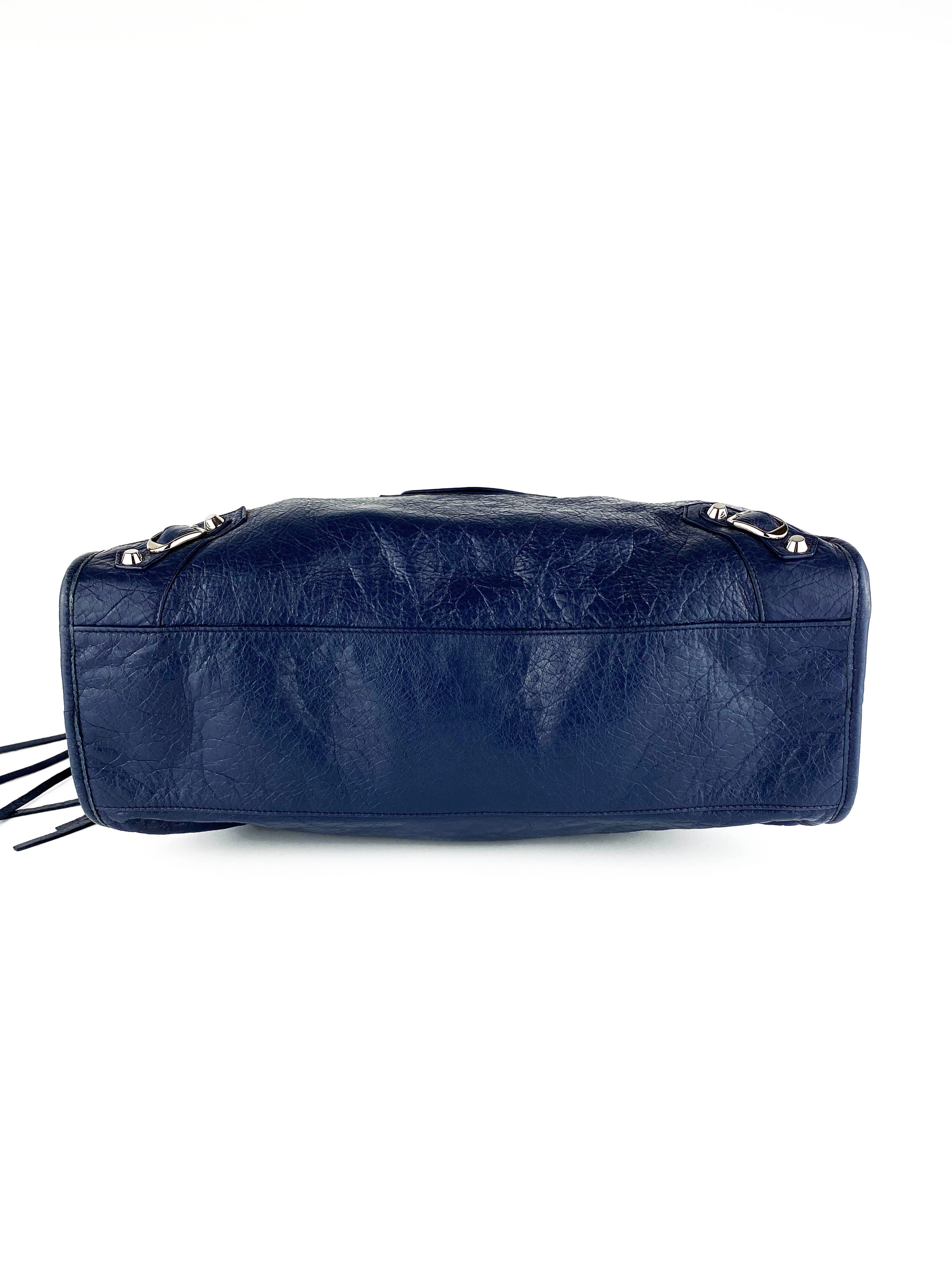 Balenciaga Navy City Bag - Stylish Designer Handbag for Women | Perfect for Work, Travel & Everyday Use