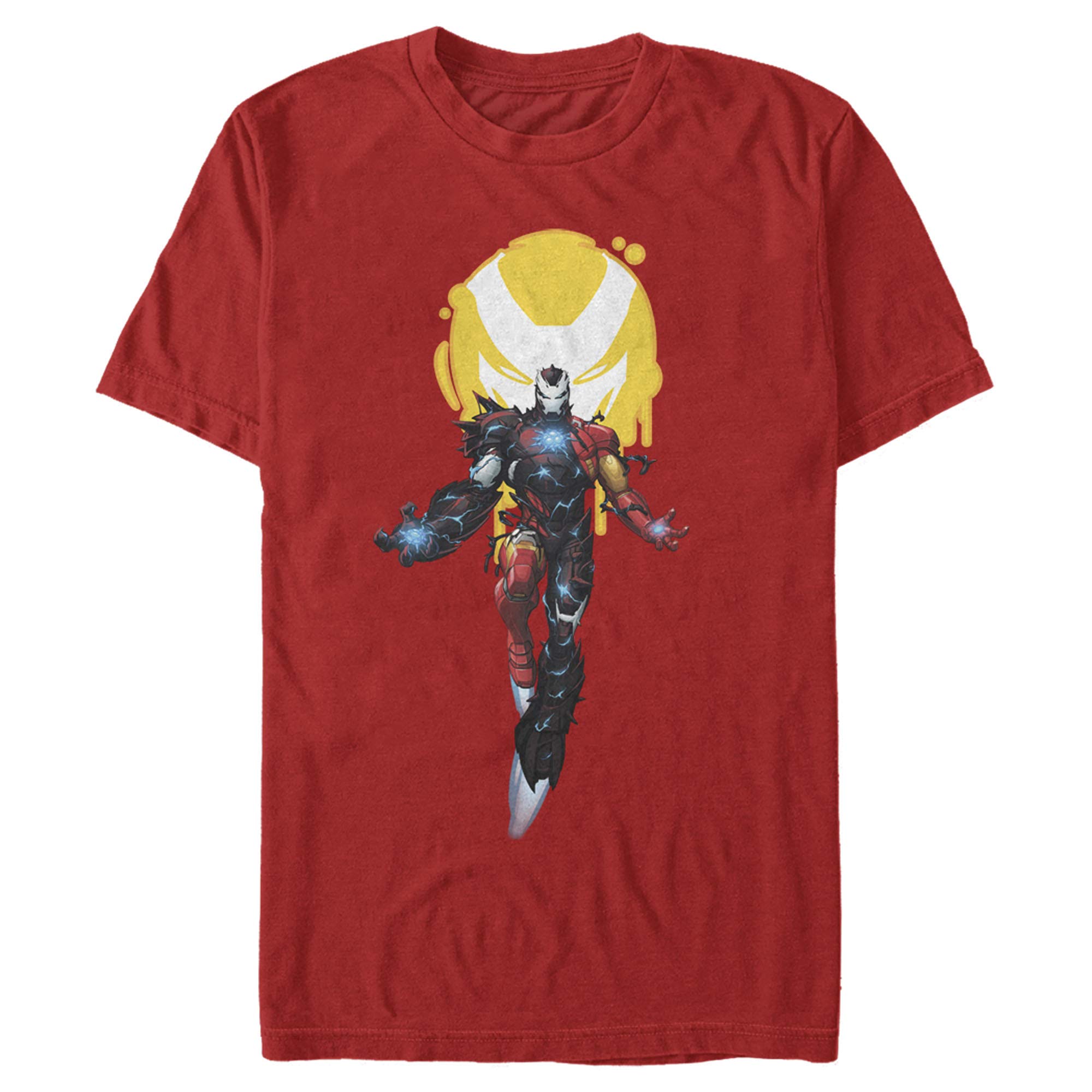 Marvel Iron Man Venom Symbol Graphic T-Shirt for Men - Cool Superhero Tee for Casual Wear, Cosplay & Comic Con