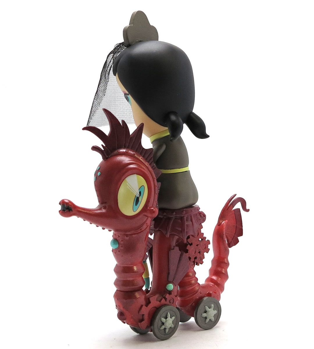 Lucy Curious (Dark Harbor) by Kathie Olivas - Limited Edition Art Figure for Collectors - Perfect for Home Decor, Office Display, and Gift Giving