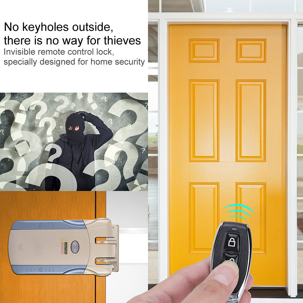 Smart Keyless Door Lock - Touch, Remote & Phone Control (Optional) - Easy Installation for Home, Office, Hotel & Dormitory - Modern Secure Entry System for Enhanced Safety & Convenience
