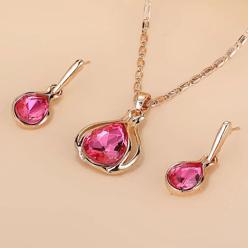 Raindrop Jewelry Set - Elegant Necklace & Earrings for Women | Perfect for Weddings, Parties & Everyday Wear