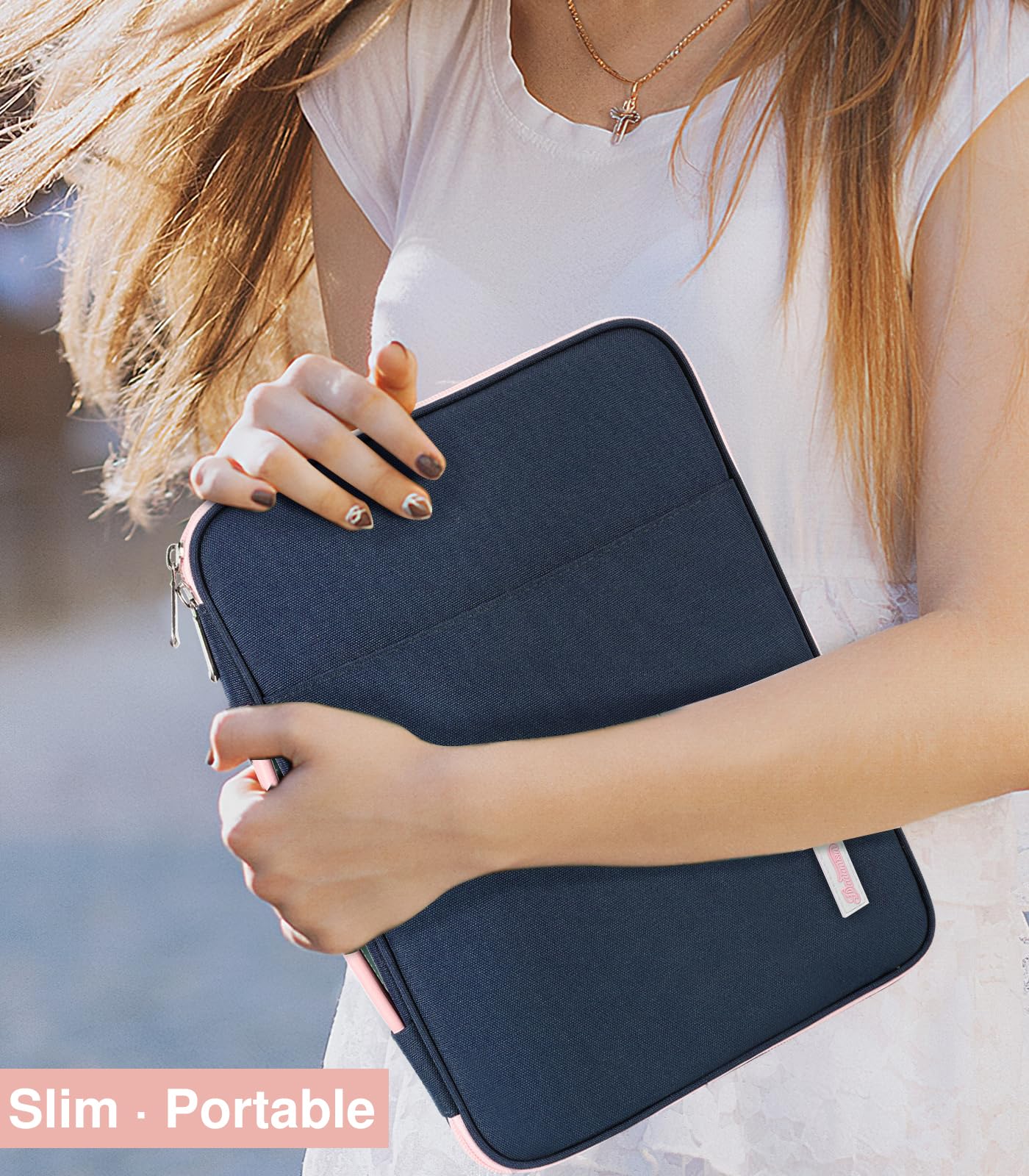 Premium 9-11 Inch Tablet Sleeve Organizer with Handle - Compatible with iPad 9/8/7th 10.2