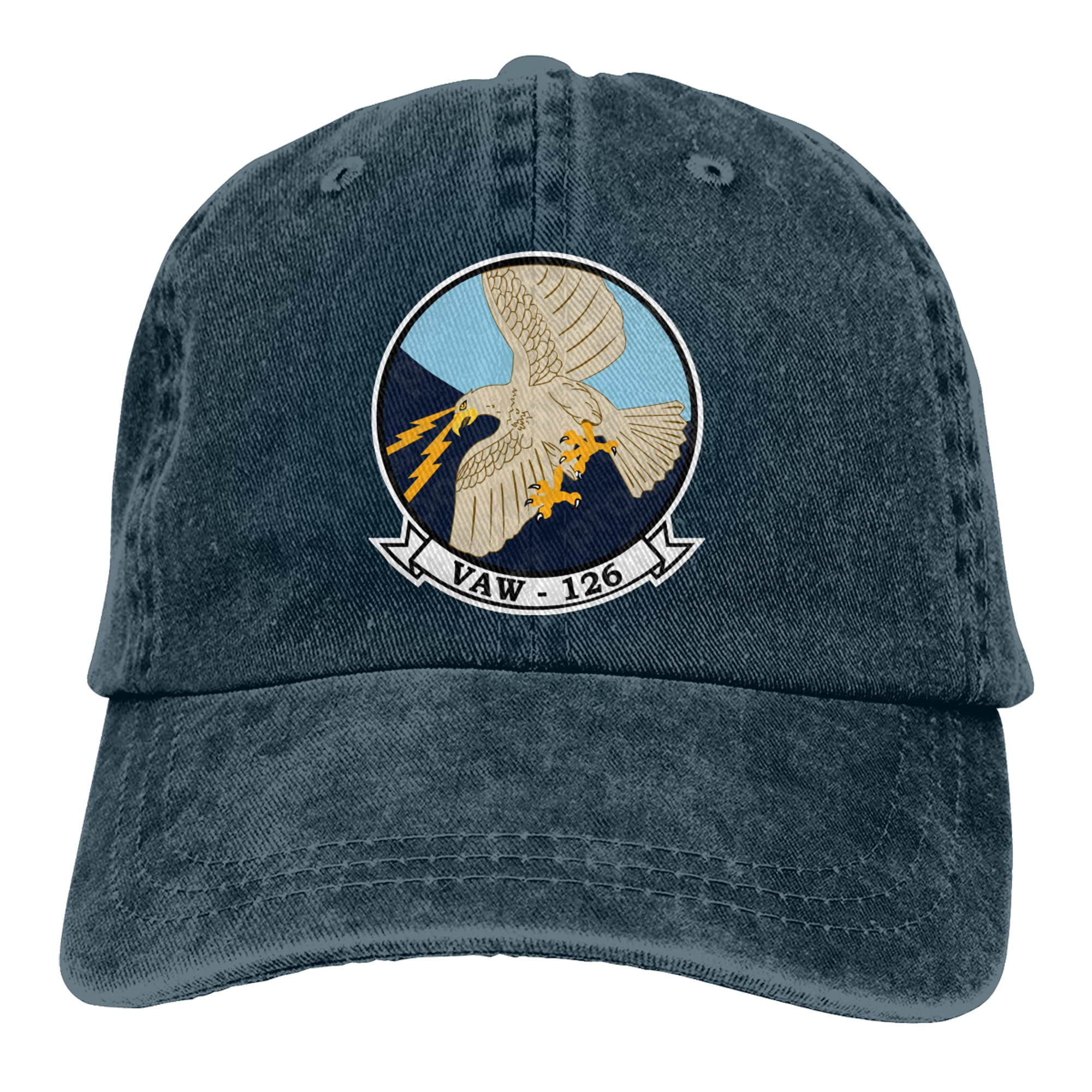 Vaw-126 Cowboy Hat for Men - Denim Western Style Dad Jeans Baseball Cap - Adjustable Plain Fit Hat for Outdoor, Rodeo, and Country Music Festivals