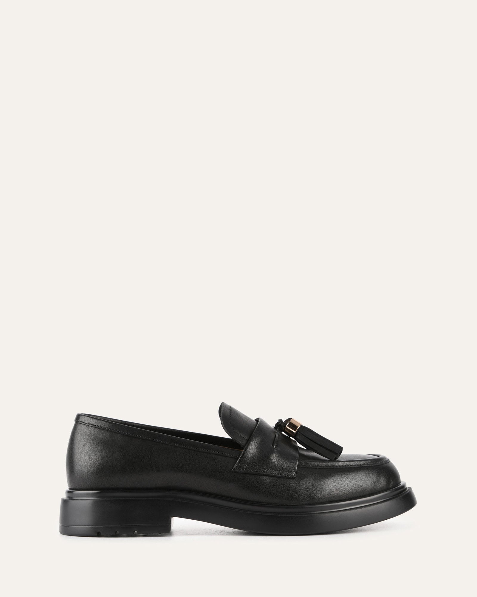 Julius Black Leather Loafers for Men - Comfortable & Stylish Slip-On Shoes for Business, Casual & Office Wear