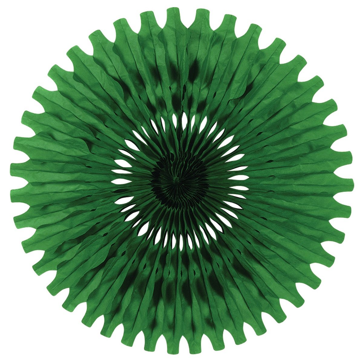 12 Pack Green Tissue Paper Fan Decorations 25 Inch - Bulk Party Supplies for Weddings, Baby Showers & Home Decor