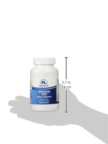 Progressive Labs Hemadyn Pro Supplement - 250 Capsules | Iron & Blood Health Support | Energy Booster for Active Lifestyles & Athletes