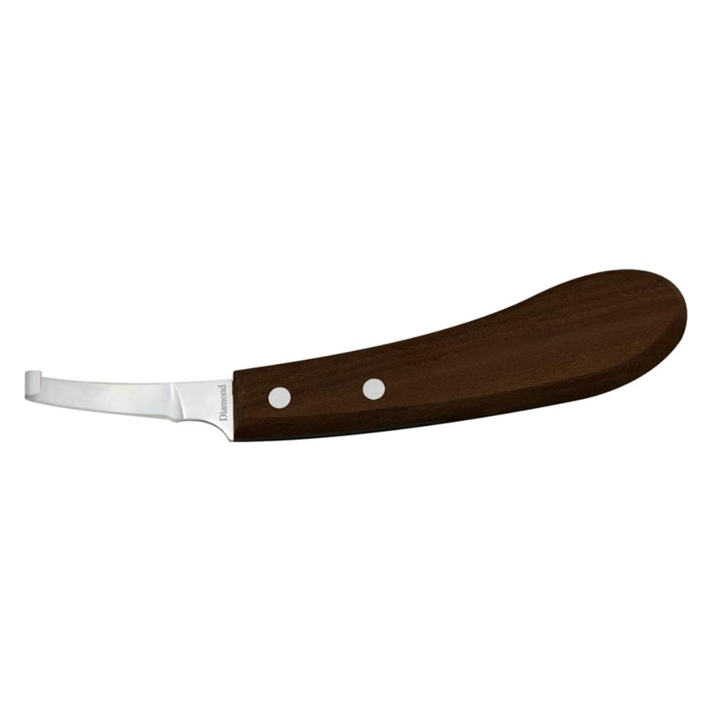 DIAMOND FARRIER RH Right Hand Farrier Hoof Knife - Narrow Plain Blade for Professional Horse Hoof Trimming and Care | Perfect for Equine Grooming, Shoeing, and Veterinary Use