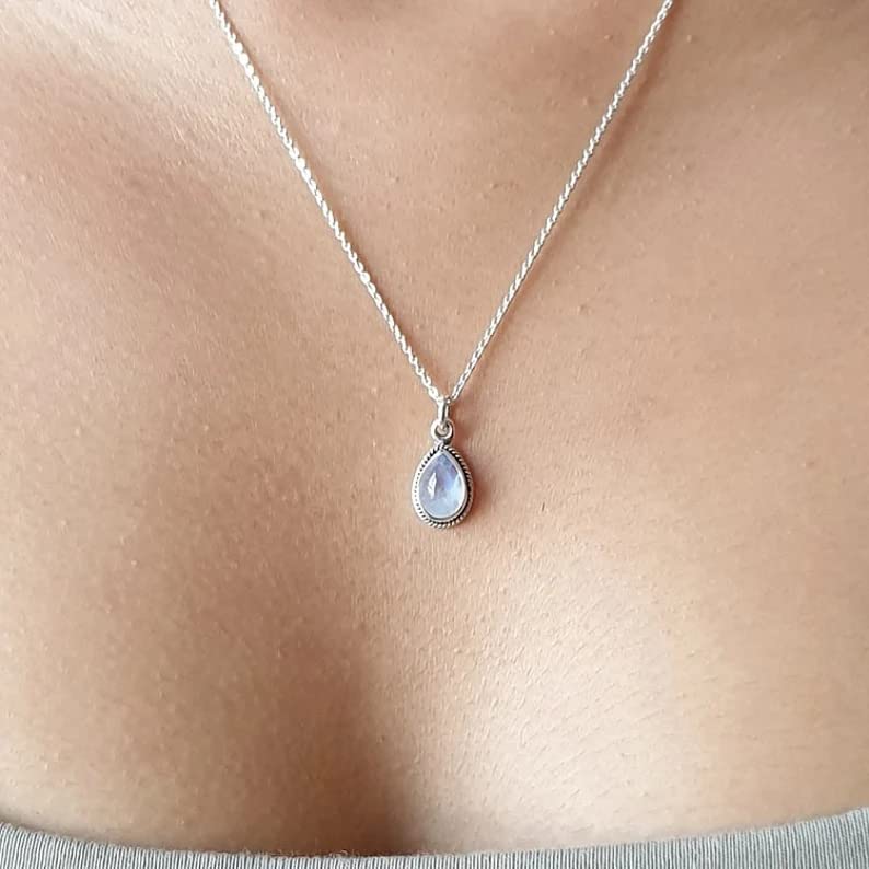 925 Sterling Silver Blue Turquoise Pendant Necklace - Handmade Vintage Statement Jewelry, December Birthstone Gift for Women & Men - Perfect for Boho Fashion, Casual Wear & Special Occasions