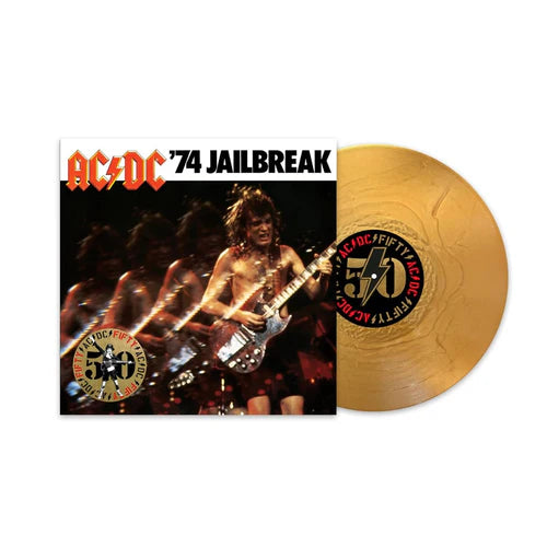 AC/DC 74 Jailbreak Limited Edition Gold Vinyl LP Record - Classic Rock Collectible for Music Lovers & Vinyl Enthusiasts, Perfect for Home Listening & Gift Giving