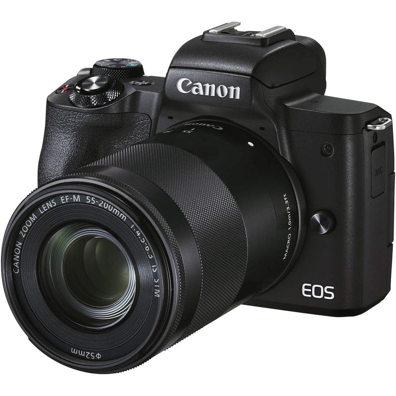 Canon EOS M50 Mark II Mirrorless Camera with 15-45mm Lens Kit - 4K Video, Vlogging, YouTube & Travel Photography (Black) - Perfect for Content Creators, Beginners & Travel Enthusiasts