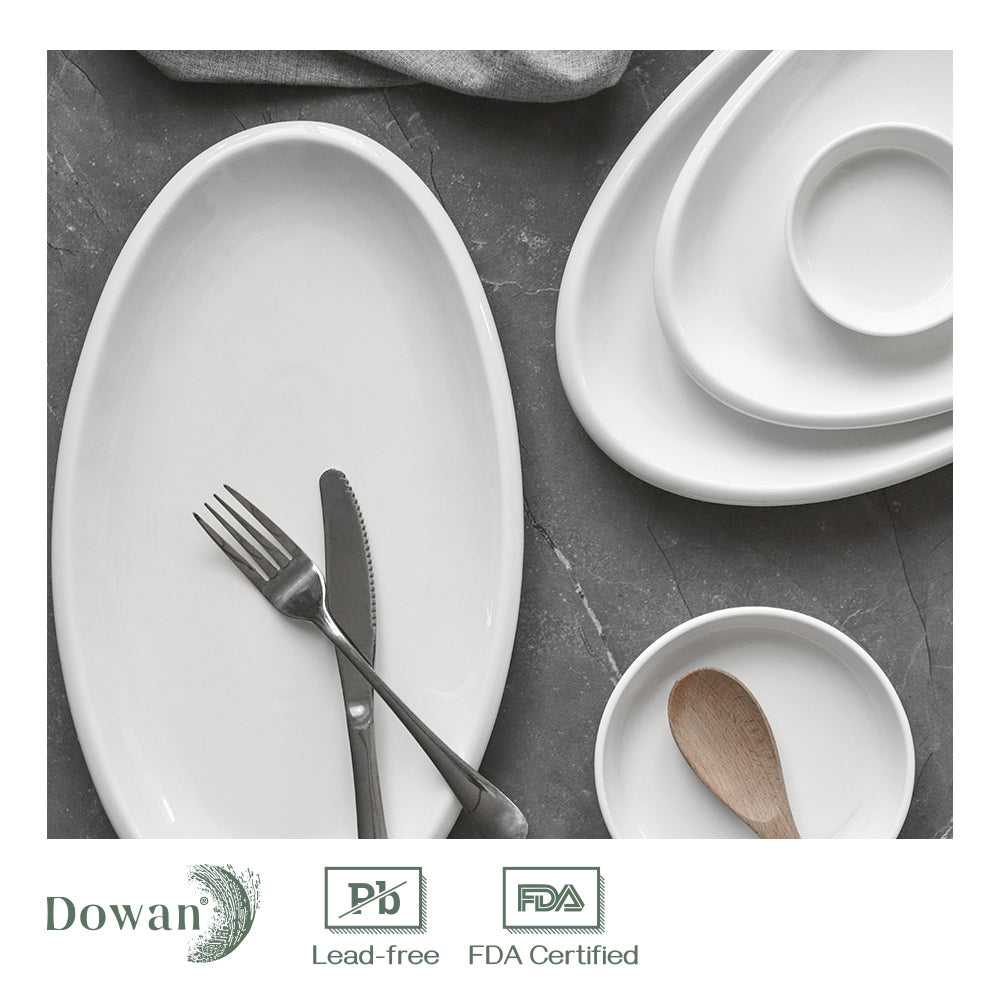 Elegant 3-Piece Serving Platters Set - Perfect for Dinner Parties, Entertaining & Holiday Gatherings