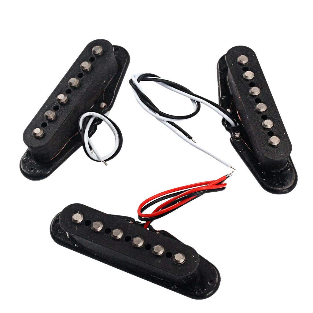 6pcs Alnico V Single Coil Pickup Set - SSS Pickups for ST Electric Guitars - Perfect for Blues, Rock & Vintage Tone Upgrades