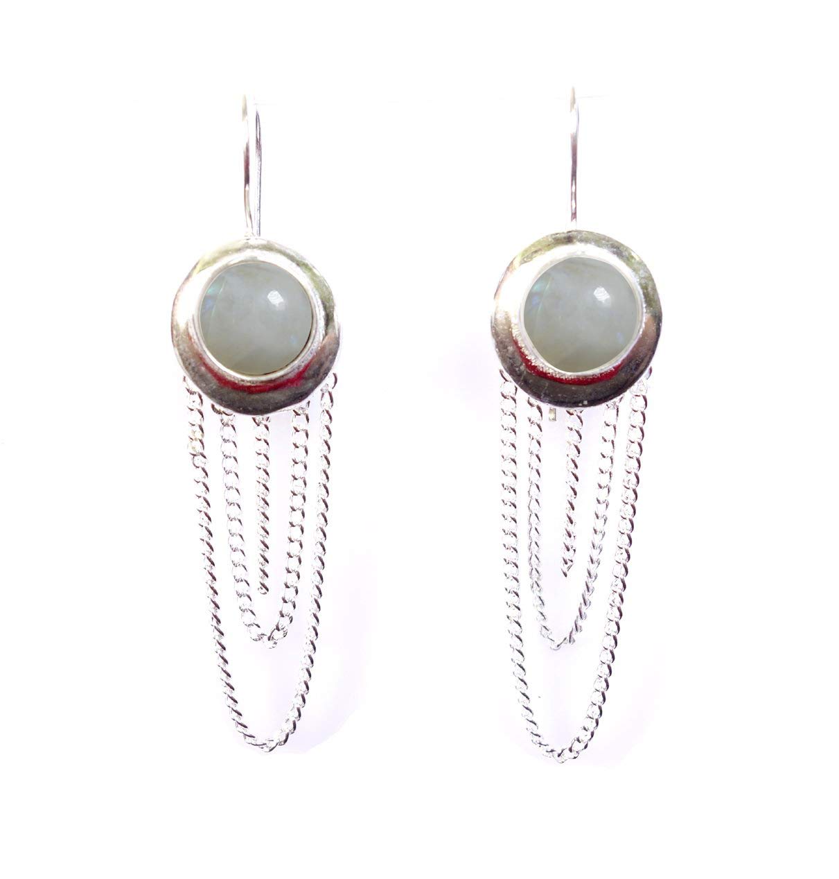 Handmade Moonstone Dangle Earrings for Women - Elegant Gemstone Fashion Jewelry for Gifts, Parties & Everyday Wear