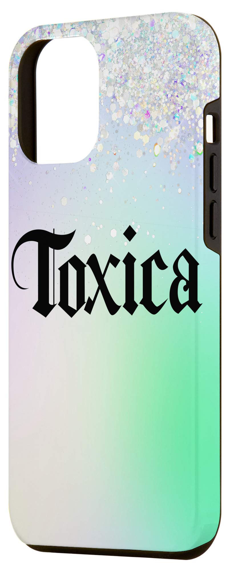 iPhone 12 Pro Max Case - Rainbow Color Gradient Protective Cover with Shock Absorption | Premium Spanish Design Toxica | Perfect for Daily Use, Travel & Gift Giving