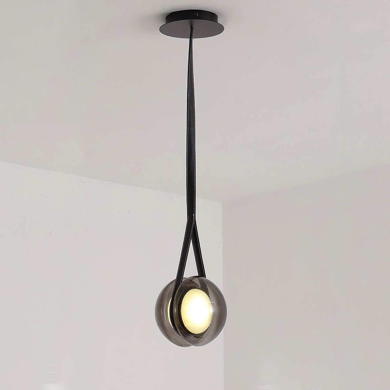 Modern Blackhole Glass Pendant Light Fixture - Elegant Ceiling Lighting for Dining Room, Kitchen Island & Bedroom Decor