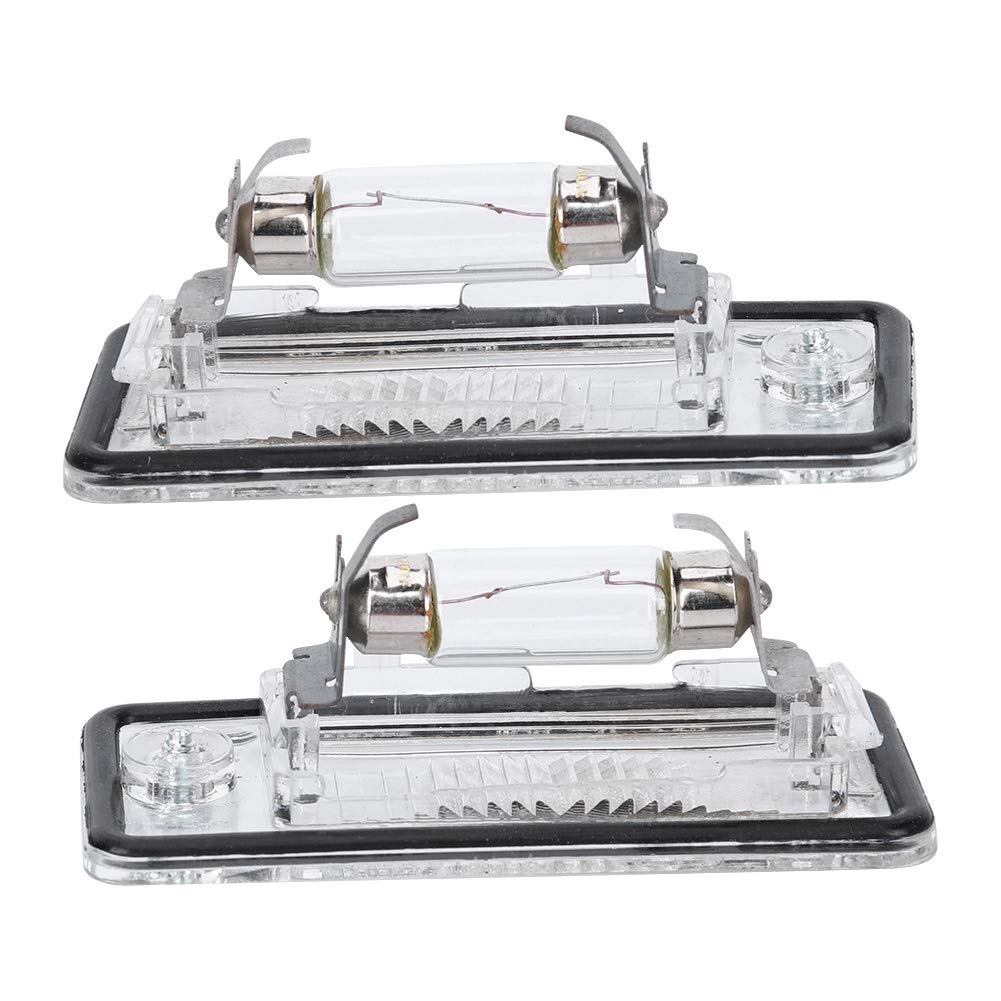 Tbest LED License Plate Light Housing - Pair of 8E0807430A & 8E0807430B - Compatible with Audi A3, C6, D3, RS4 - Waterproof & Durable for Night Driving & Enhanced Visibility