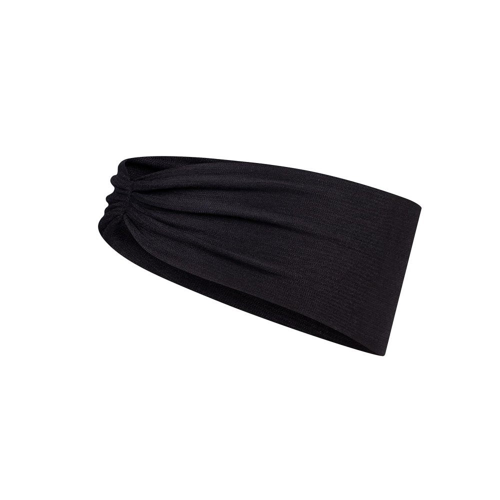 BUFF Coolnet UV Ellipse Headband - Solid Black - Moisture Wicking & Sun Protection for Running, Cycling & Outdoor Sports