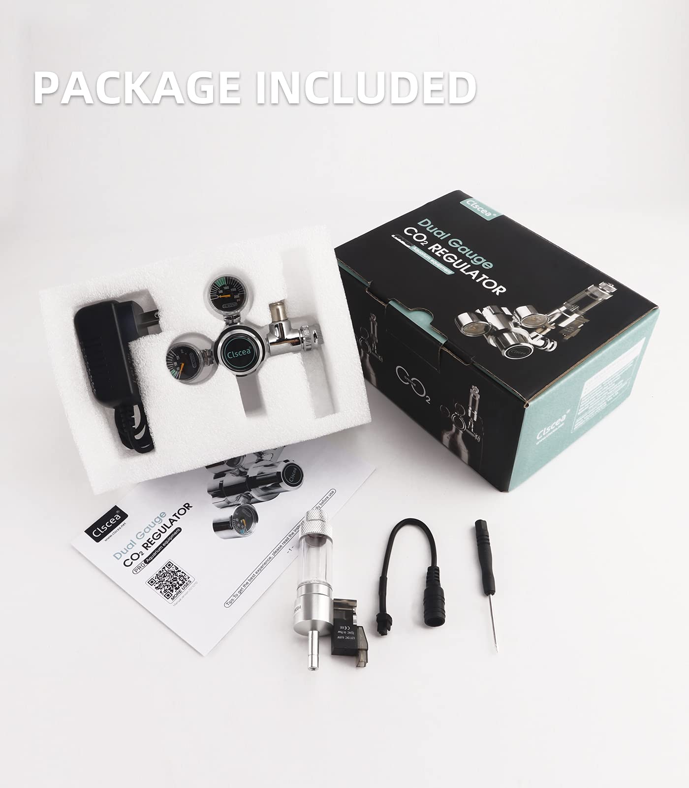 Dual Gauge CO2 Regulator for Aquarium Plants with Bubble Counter
