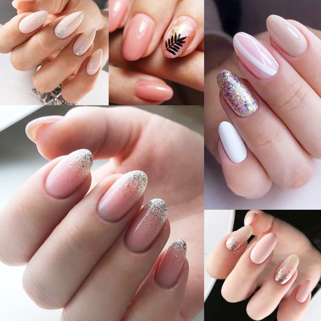BODYA 600PCS Acrylic French Nail Tips - Short Stiletto Fake Nails for DIY Nail Art, 12 Sizes with Storage Box | Perfect for Salon, Home Manicure & Nail Extension