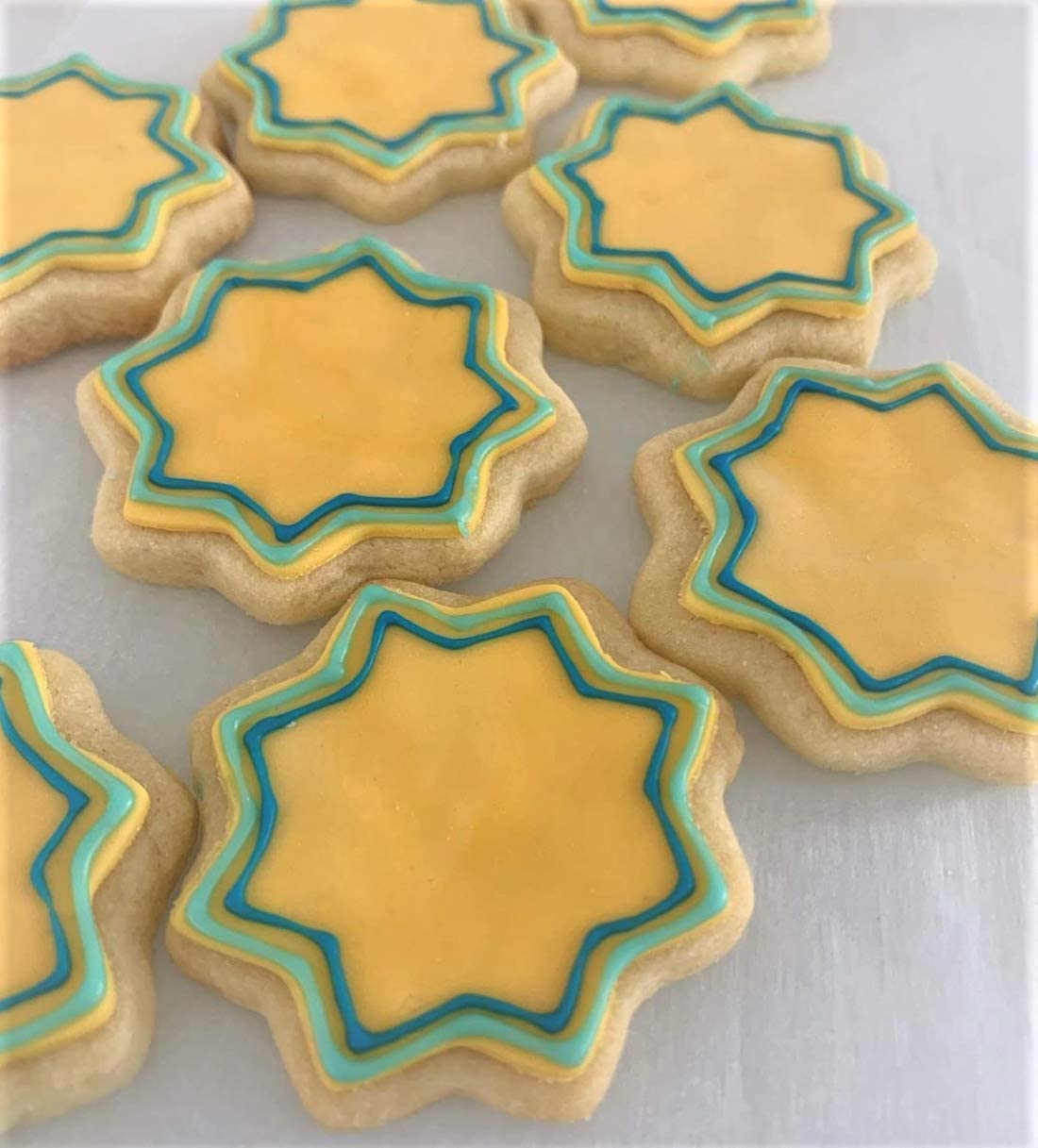 Ramadan Eid Mubarak Cookie Cutters Set - 3-Piece Islamic Star, Moon & Crescent Cookie Cutters - Made in USA by Ann Clark - Perfect for Ramadan Desserts, Eid Treats & Islamic Holiday Baking
