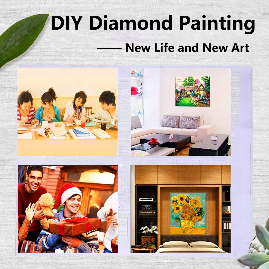 VAIIEYO 5D Diamond Painting Kit for Adults - Peacock Animal Bird Full Drill Round Rhinestone Art, DIY Oil Painting by Numbers Craft (12x16 inch) | Home Wall Decor, Gift Idea for Relaxation & Stress Relief