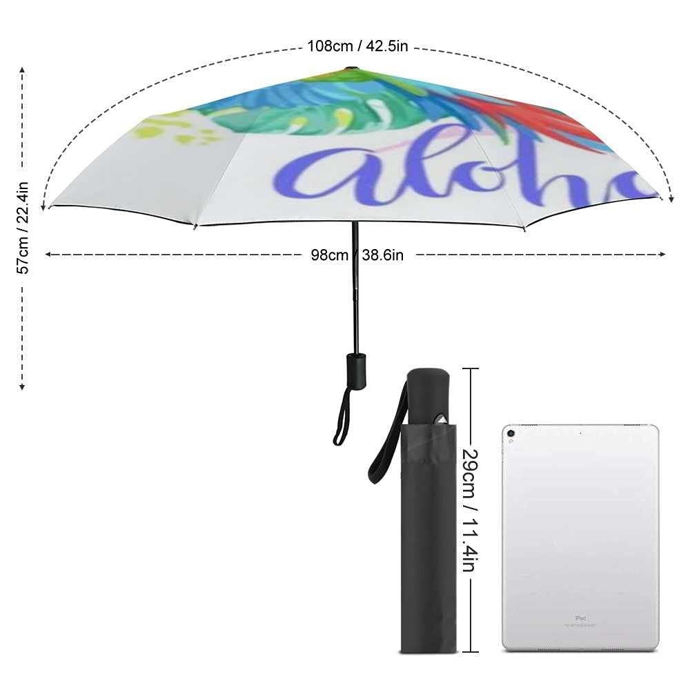 Windproof Travel Umbrella - Compact Folding Automatic Open Close Golf Umbrella for Men & Women - Lightweight & Durable for Rainy Days, Outdoor Activities, Commuting & Travel
