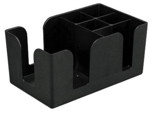6-Compartment Counter-Top Bar Caddy - Barware Organizer for Napkins, Straws & Utensils - Perfect for Home Bars, Restaurants & Party Serving Stations