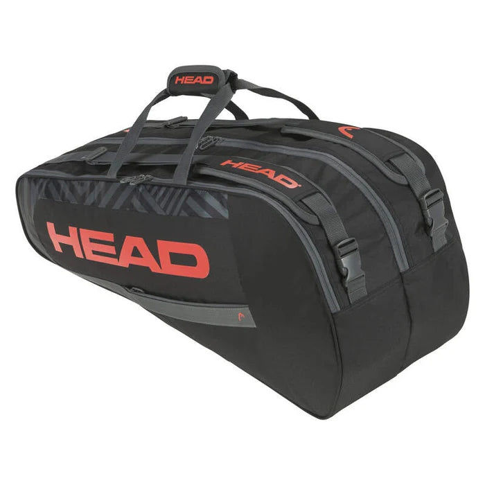 Head Medium Tennis Racket Bag Black/Orange - Perfect for Tennis, Badminton & Squash Gear Storage