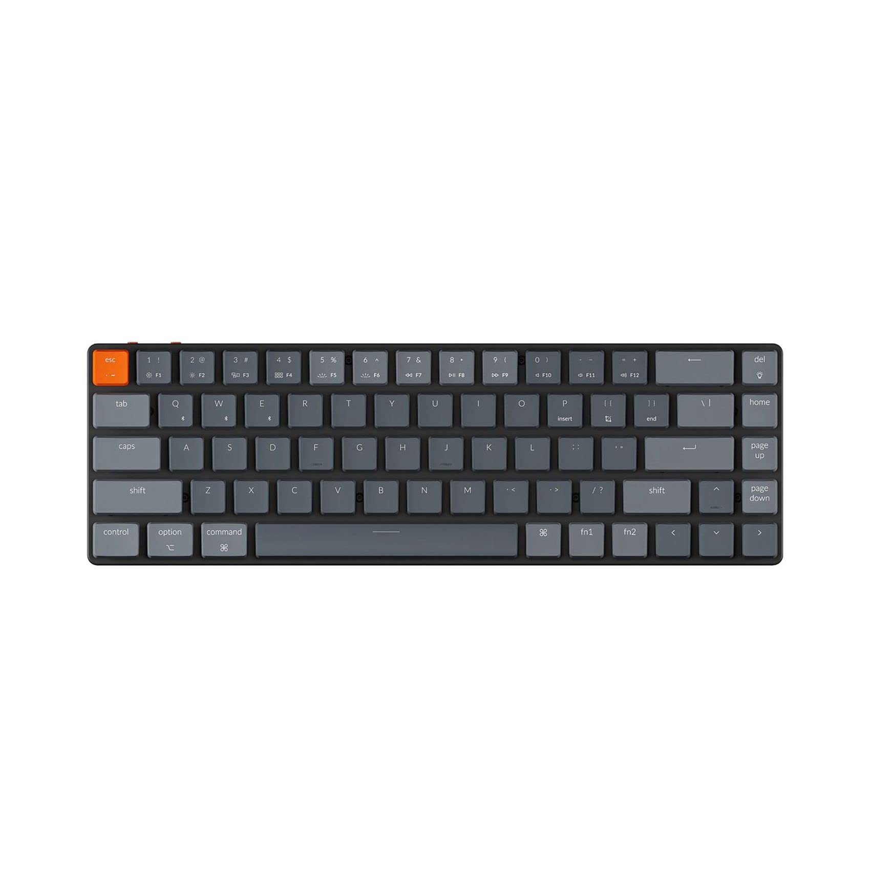 Keychron K7 Ultra-Slim 65% Wireless Mechanical Keyboard - 68 Keys Bluetooth/Wired, Hot-Swappable Low-Profile Gateron Blue Switches, RGB Backlit for Mac & Windows - Perfect for Office Work, Gaming & Programming