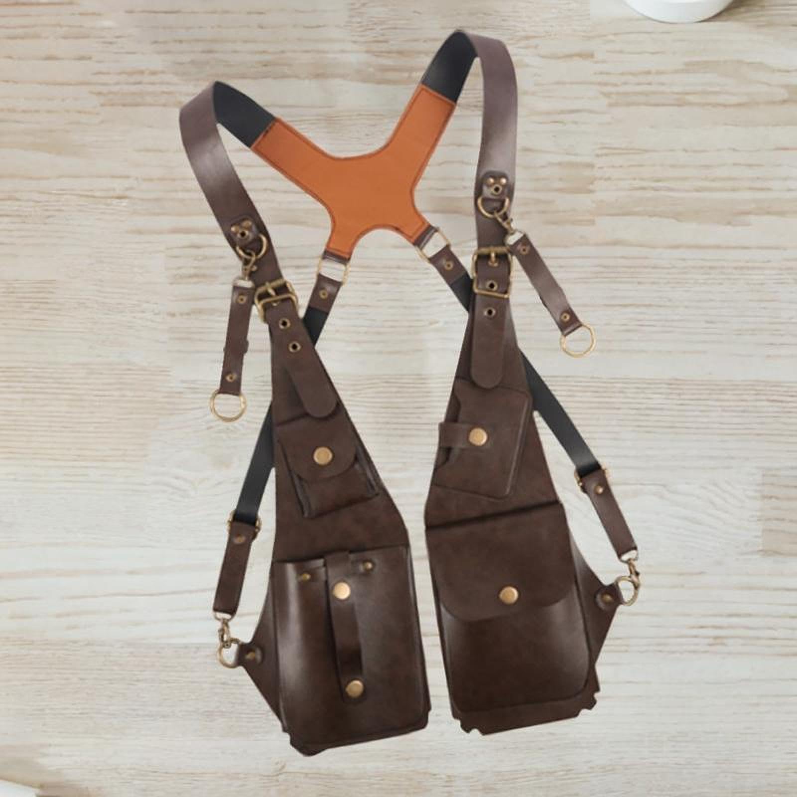 Men's Anti-Theft Crossbody Shoulder Bag - Adjustable PU Leather Strap Wallet Phone Bag for Travel, Hiking & Outdoor Activities