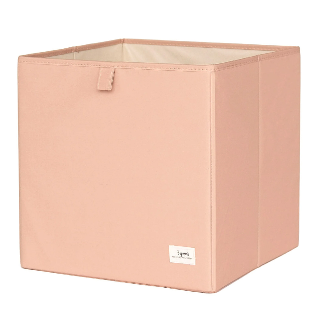 3 Sprouts Storage Box - Eco-Friendly Clay Organizer for Kids' Toys, Nursery & Home Decor | Perfect for Playroom, Bedroom & Classroom Organization