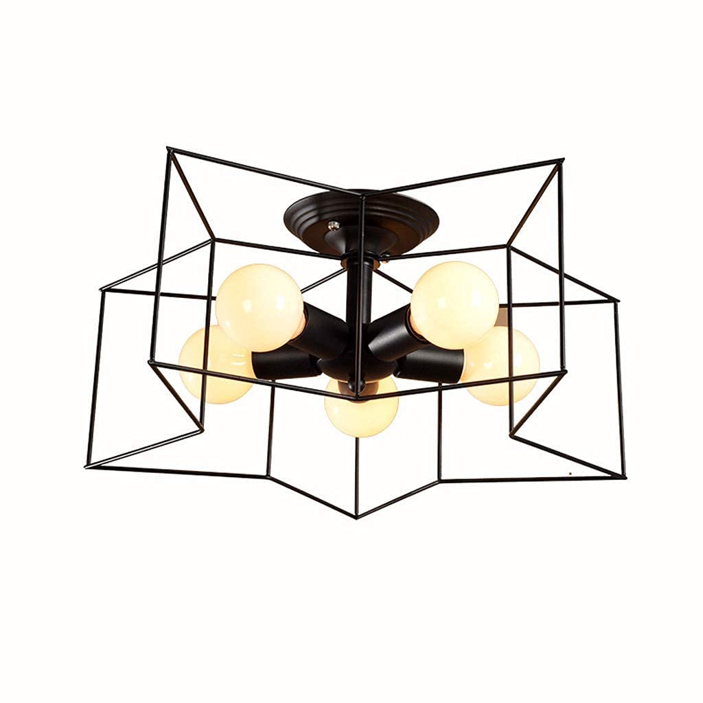 Modern LED Desk Lamp & Ceiling Light - 5-Pointed Star Design for Living Room, Bedroom, Kitchen & Dining Room - Stylish Home & Restaurant Lighting for Reading, Working & Decorating