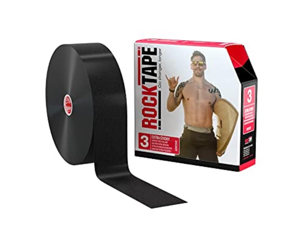 Rocktape Uncut Bulk Kinesiology Tape - 16.4ft Continuous Roll for Pain Relief & Muscle Support | Athletic, Physical Therapy, Post-Surgery Recovery | Waterproof & Breathable Sports Tape