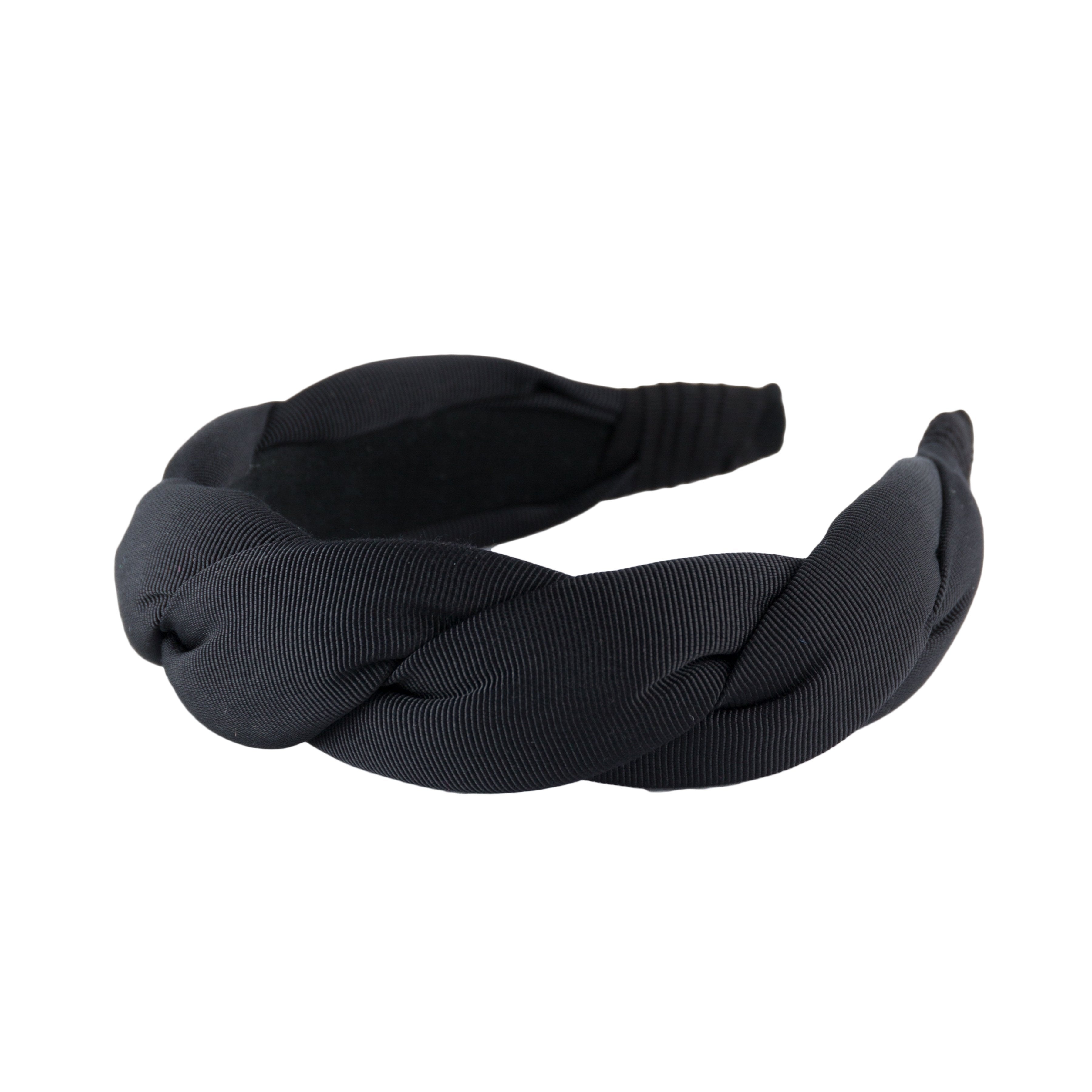 Anna Fashion Twist Grosgrain Headband 1.5 Inch Wide - Elegant Hair Accessory for Women & Girls, Perfect for Weddings, Parties & Everyday Wear