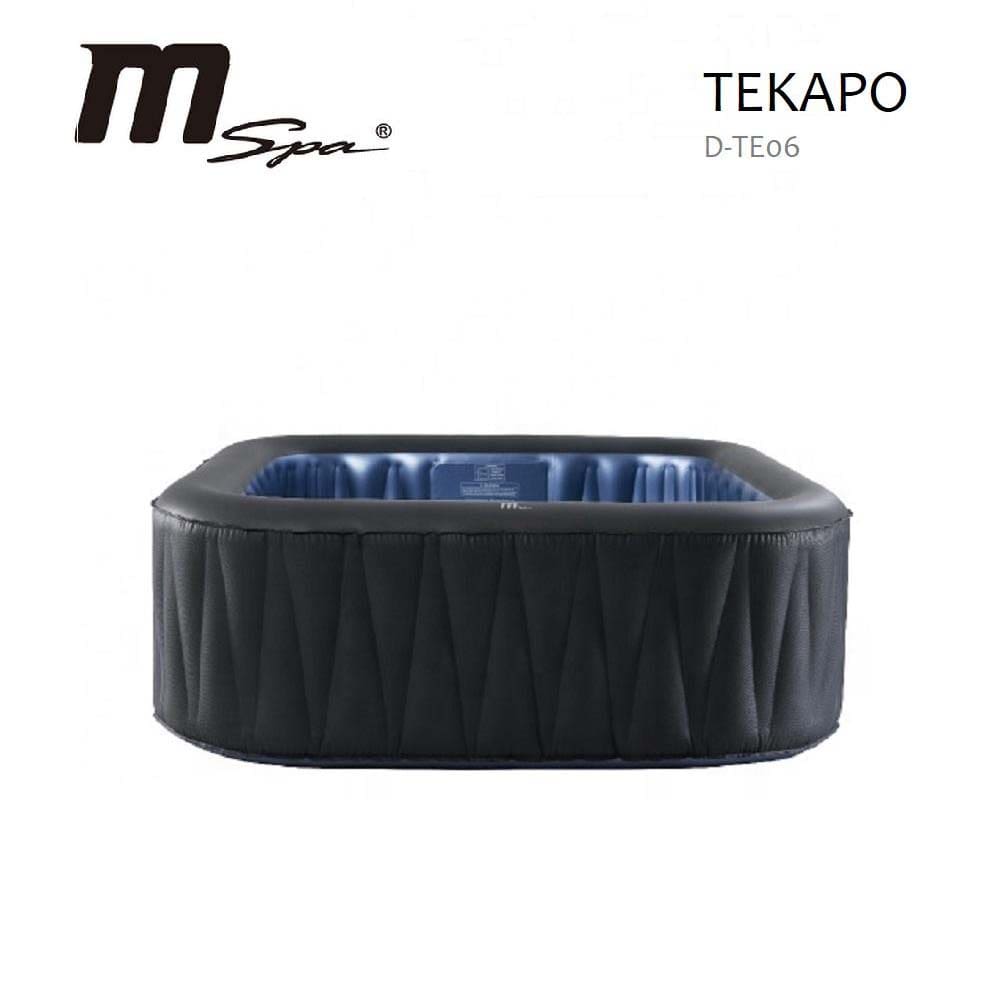 MSpa Tekapo 6-Person Inflatable Bubble Hot Tub with 130 Air Jets - Portable Outdoor Spa for Relaxation, Backyard, Patio, and Garden Use