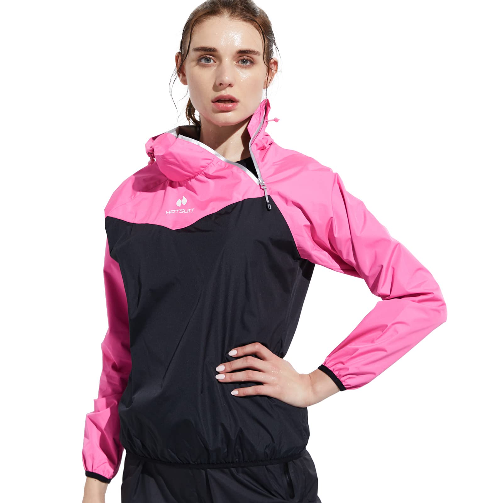 HOTSUIT Women's Sauna Suit for Weight Loss - Sweat Workout Jacket for Boxing, Gym & Fitness Training | Perfect for Home Exercise, Running & Hot Yoga Sessions