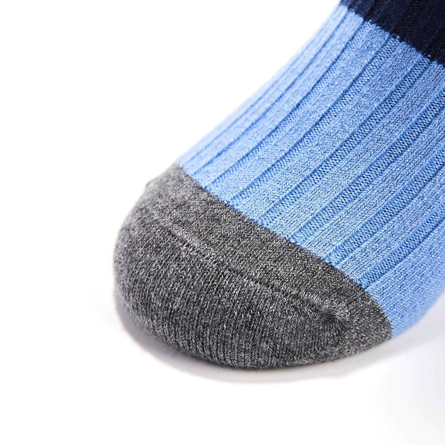 Warm Wool Socks for Boys - 6 Pairs Thermal Winter Crew Socks for Kids | Cozy & Durable Cold Weather Socks for School, Outdoor Play & Snow Activities