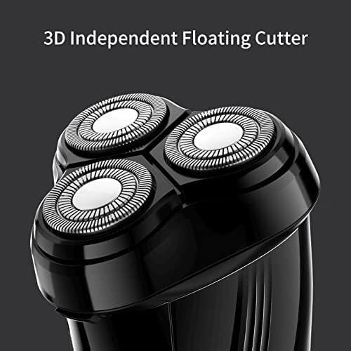 Men's Electric Razor - Rechargeable Triple Blade Shaver, Waterproof & Washable Beard Trimmer for Smooth Shaving | Perfect for Travel, Gym & Daily Grooming