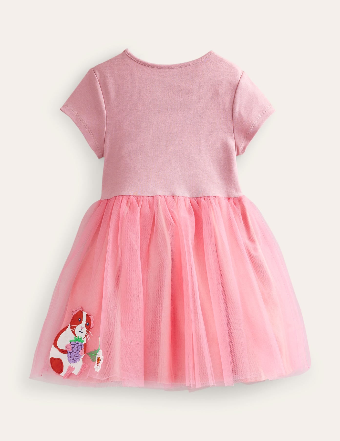 Applique Tulle Ballet Dress Almond Pink - Elegant Dance Costume for Girls | Perfect for Ballet Recitals, Performances & Special Occasions