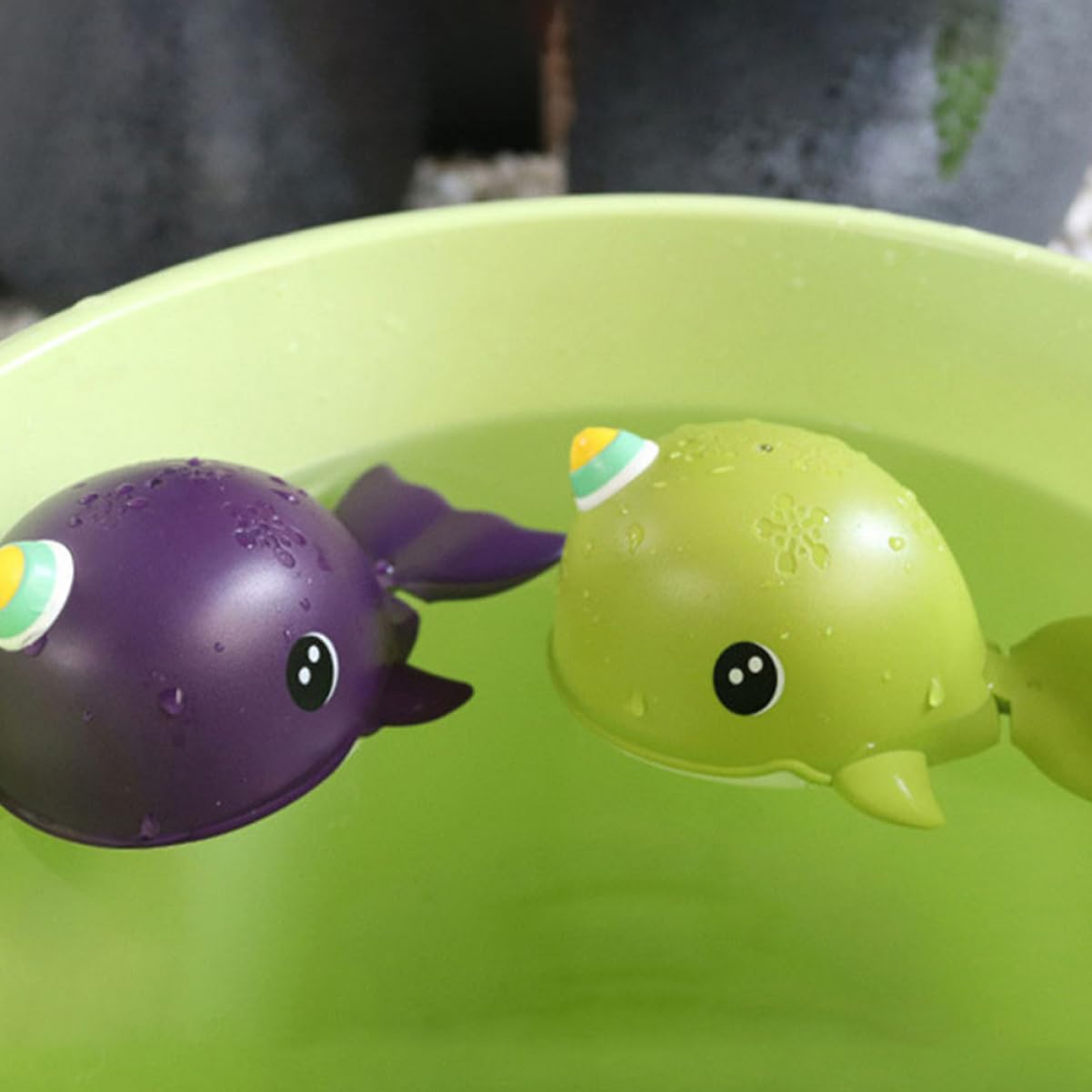 NESTINGHO 2-Piece Bath Toys Set for Kids - Floating Plastic Bathtub & Beach Toys for Toddlers - Portable Water Play Toys for Bath Time, Pool, and Outdoor Fun