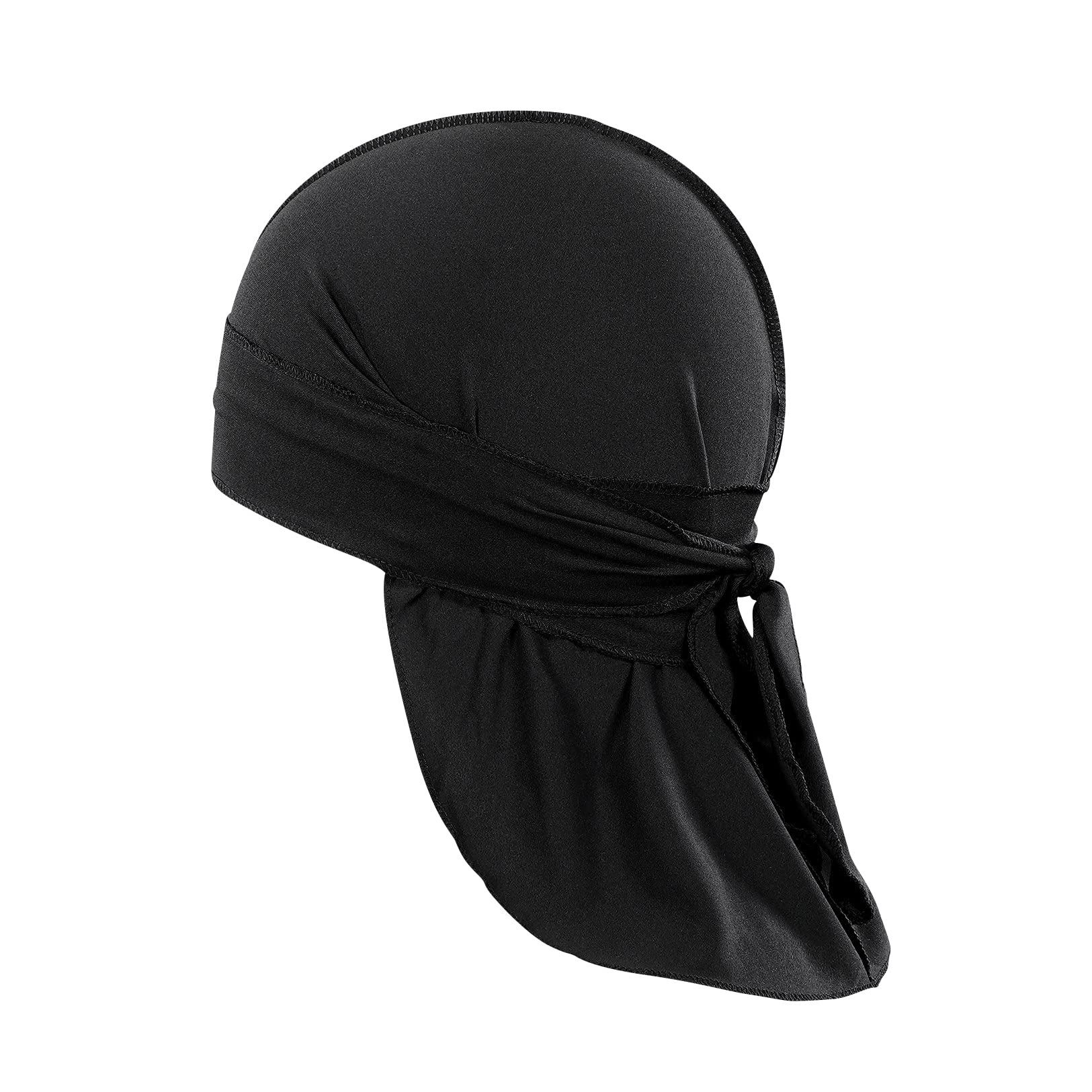 Premium Black Sports Durag for Men & Women - Breathable & Comfortable Headwrap for Workouts, Running, and Hair Protection