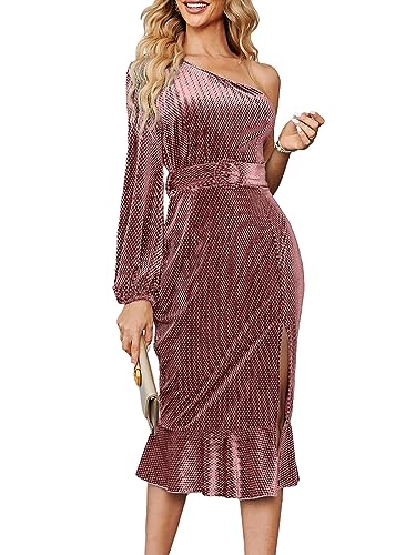 01 One Shoulder Pink