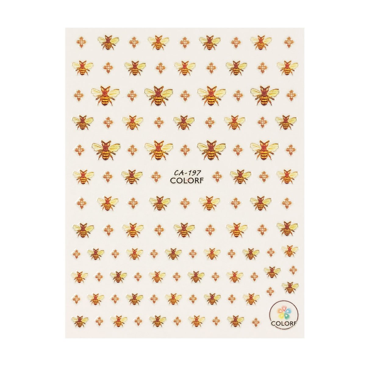 ALLYDREW 3 Sheets Vibrant Bee & Sunflower Nail Art Stickers - Cute Summer Nail Designs for Manicure, DIY Home Salon & Party Nail Decorations