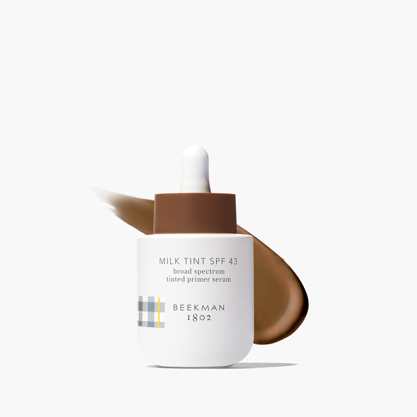 SPF 43 Tinted Primer Serum with Milk Tint - Lightweight Moisturizing Face Makeup Base for Daily Sun Protection & Flawless Coverage - Perfect for Work, Date Night & Outdoor Activities
