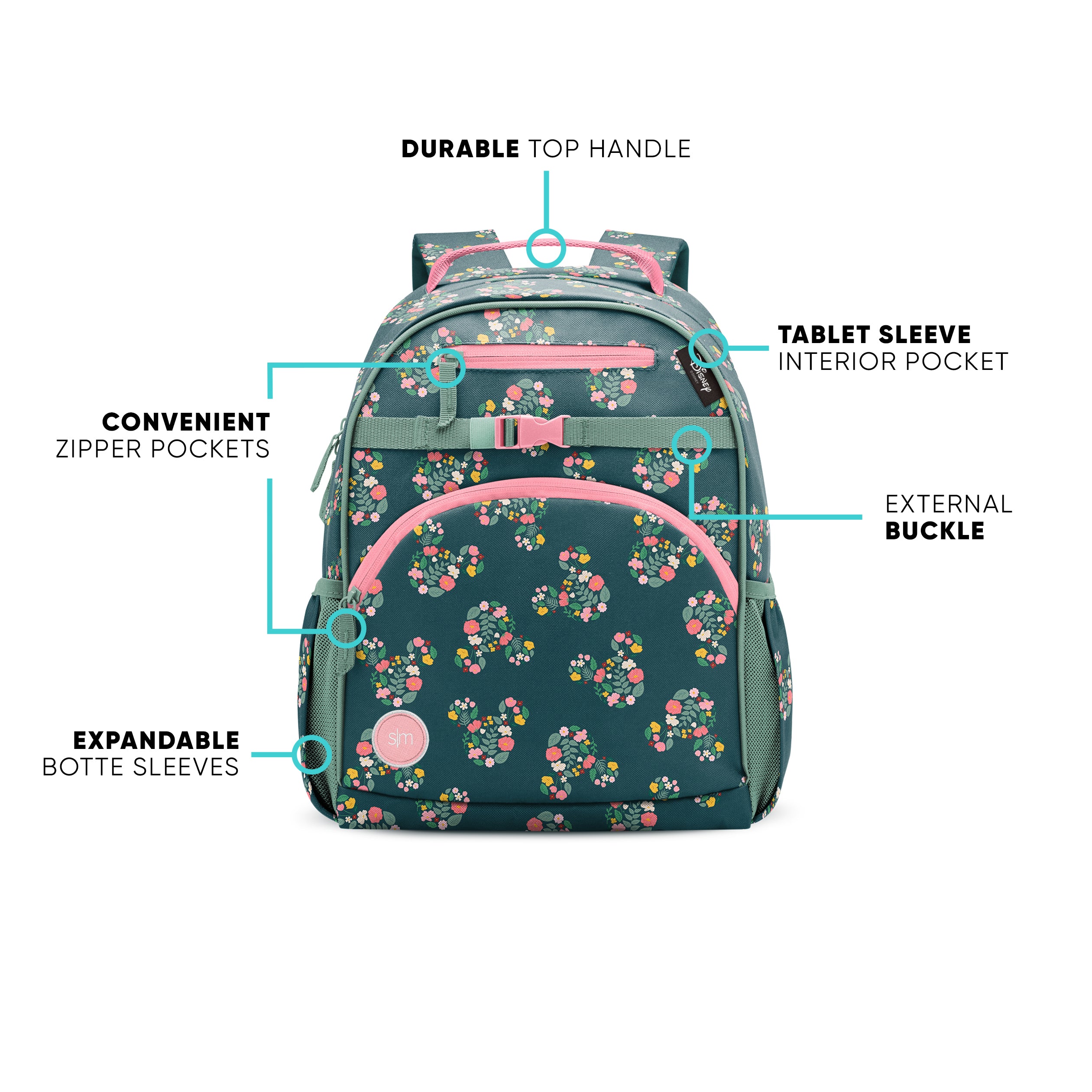 Fletcher Kids' Backpack Medium - Durable School Backpack for Boys & Girls - Lightweight Bookbag for Elementary Students - Perfect for School, Travel & Daily Use