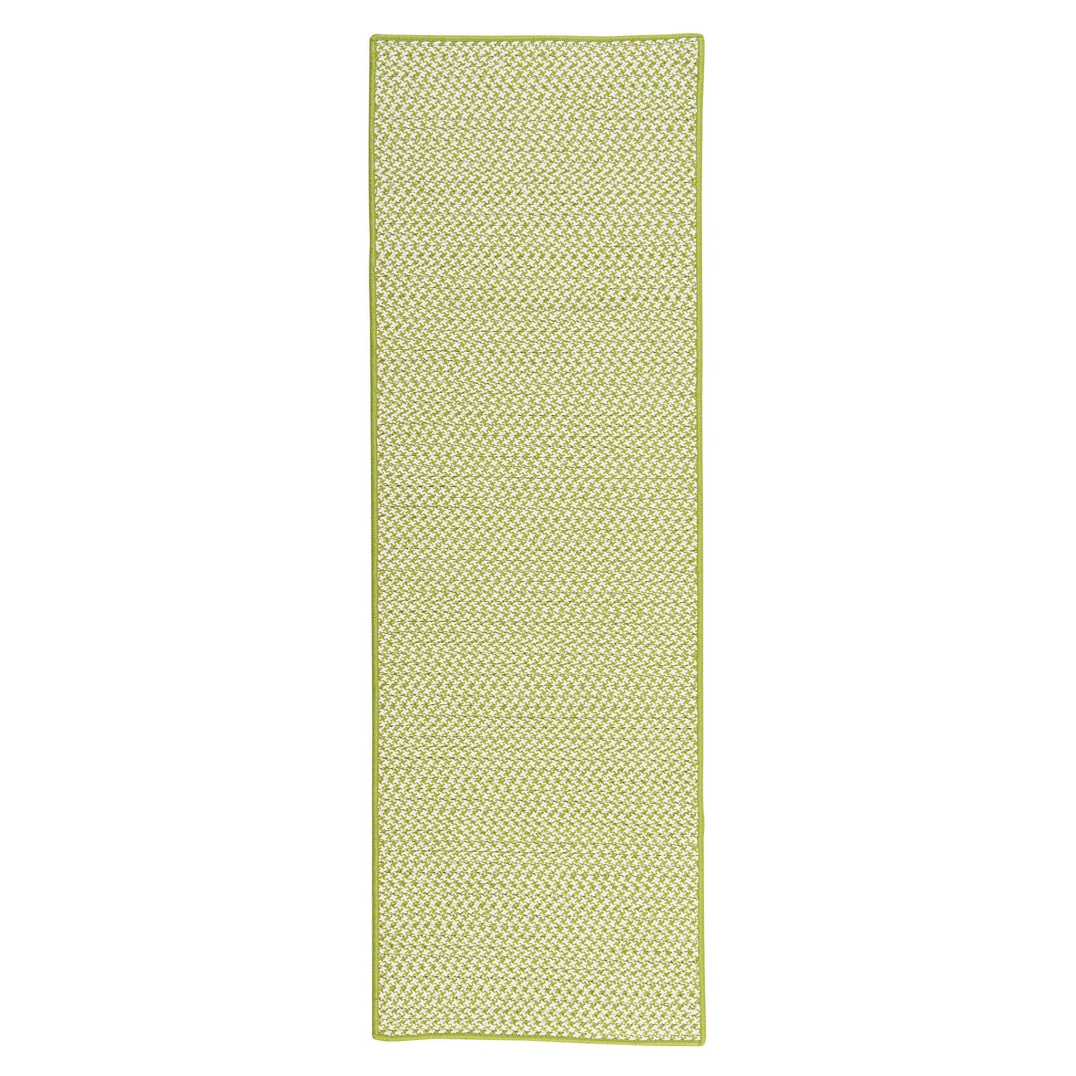 Colonial Mills Crisscross Indoor/Outdoor Area Rug 2' x 8' Runner in Lime Green - Durable & Stylish for Hallways, Patios & Entryways